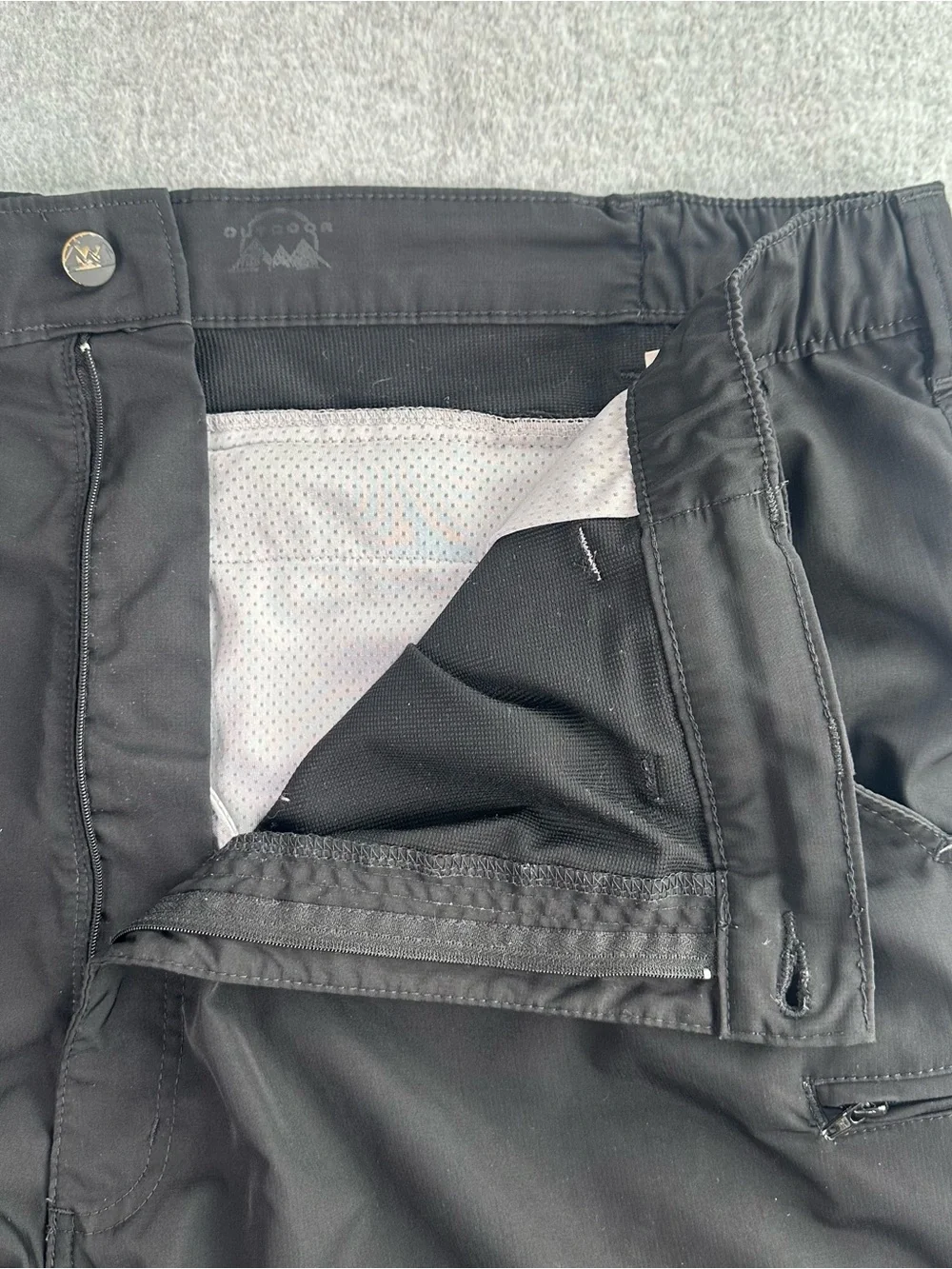 Wrangler Outdoor Black Shorts | Mens Size 48 | 10” Inseam | Casual Lightweight